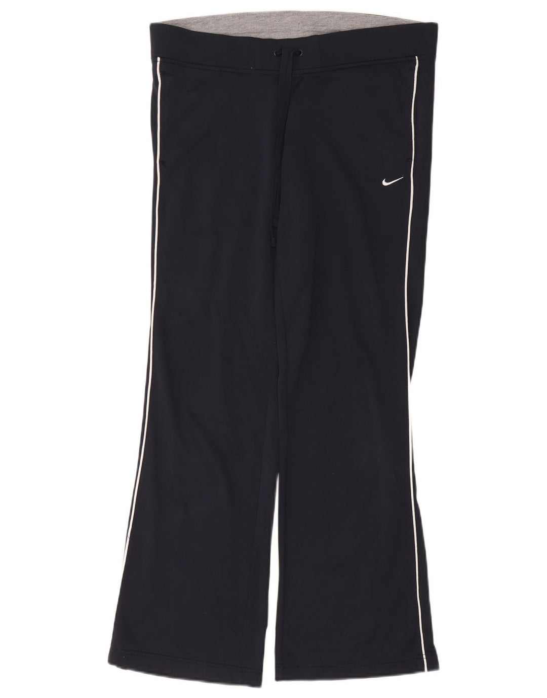 NIKE Womens Tracksuit Trousers UK 14 Large  Navy Blue Polyester