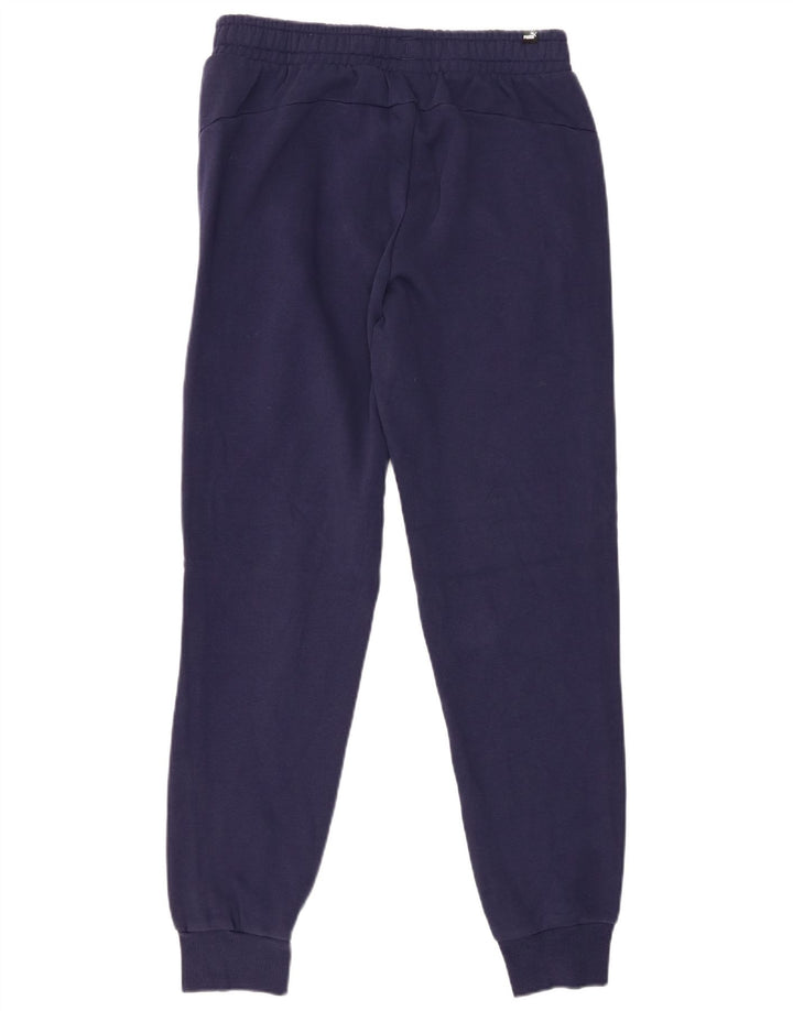 PUMA Mens Tracksuit Trousers Joggers Medium  Navy Blue Cotton