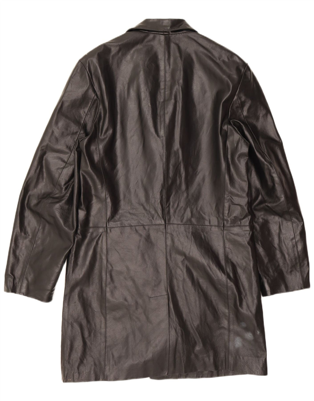 Douglas Mens Leather Coat UK 38 Medium Black Leather