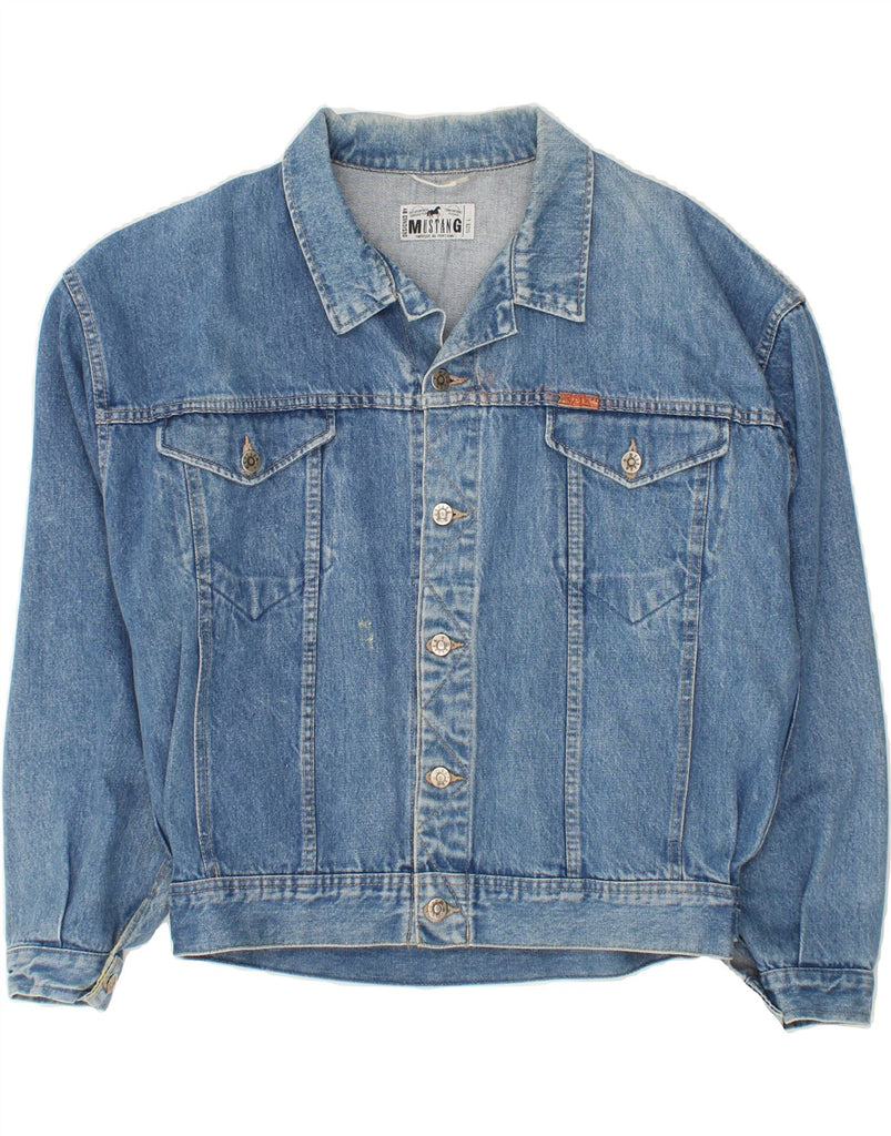 MUSTANG Mens Denim Jacket UK 40 Large Blue Cotton Vintage Mustang and Second-Hand Mustang from Messina Hembry 