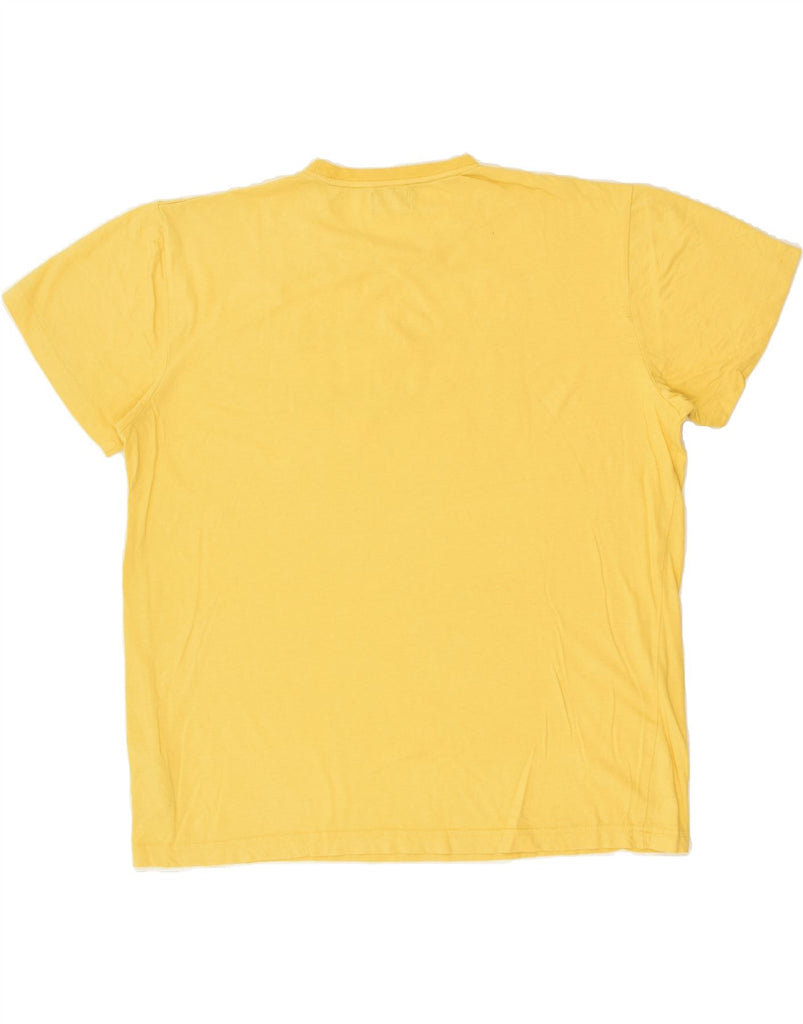 KAPPA Mens Graphic T-Shirt Top 2XL Yellow Cotton | Vintage Kappa | Thrift | Second-Hand Kappa | Used Clothing | Messina Hembry 