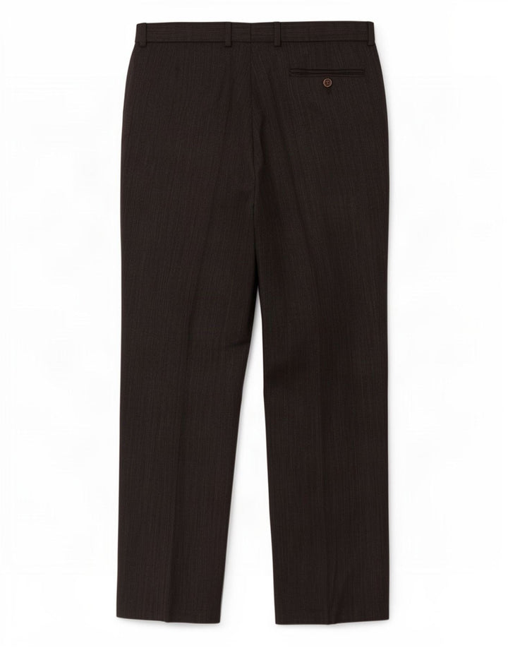 Marks & Spencer Mens Straight Chino Trousers W34 L31 Grey Polyester