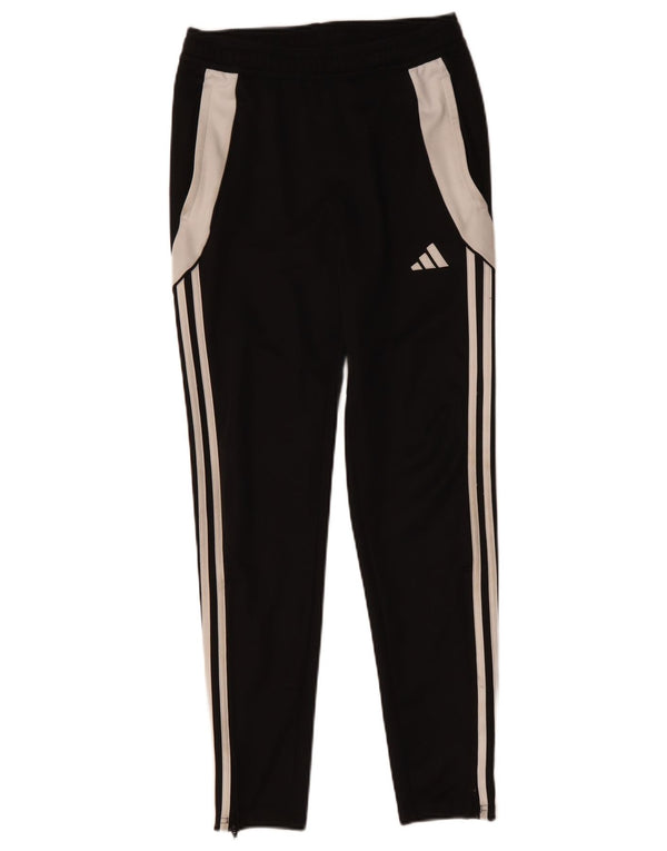 Adidas Boys Aeroready Tracksuit Trousers 13-14 Years Black Colourblock