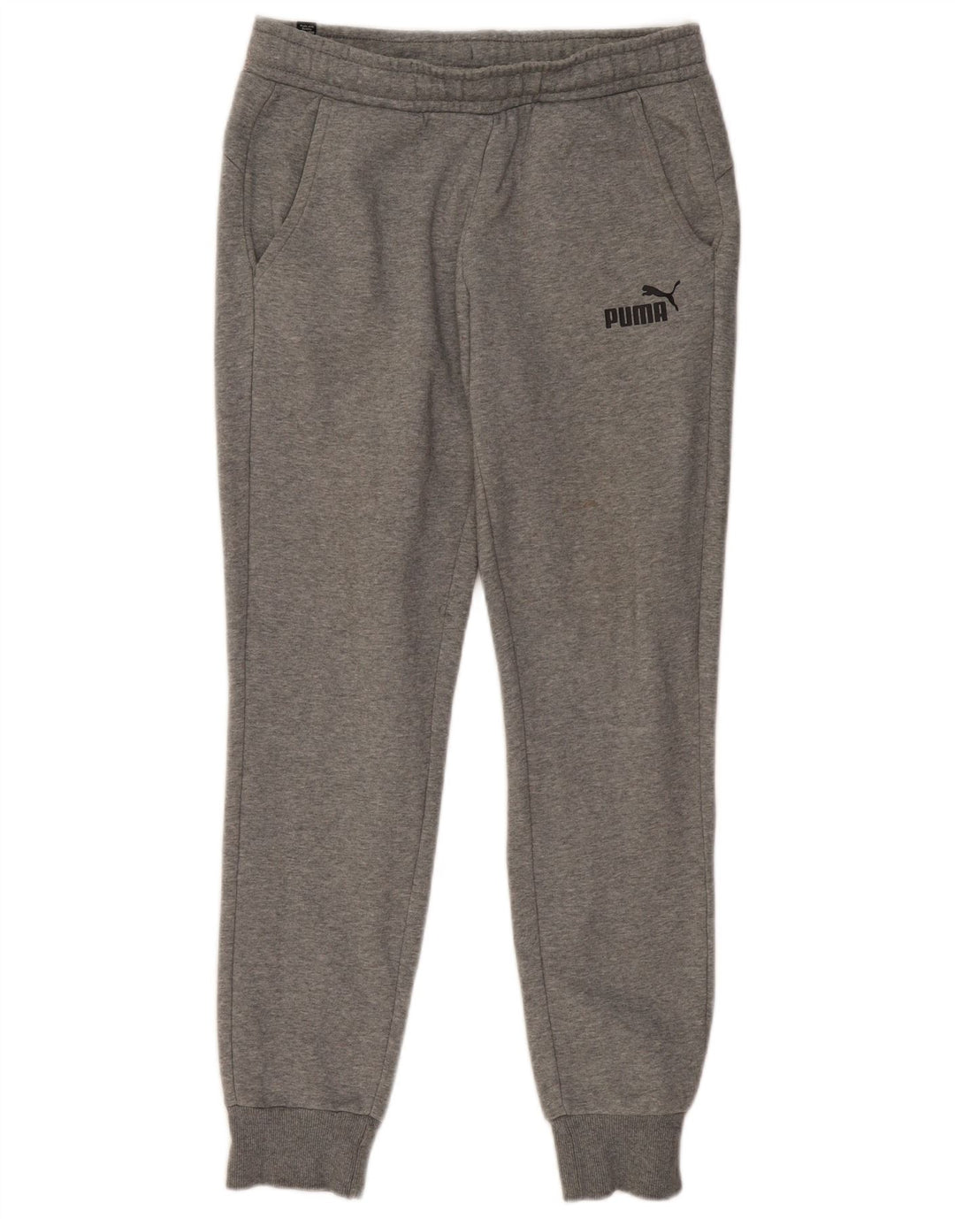 PUMA Womens Tracksuit Trousers Joggers Medium  Grey Flecked Cotton