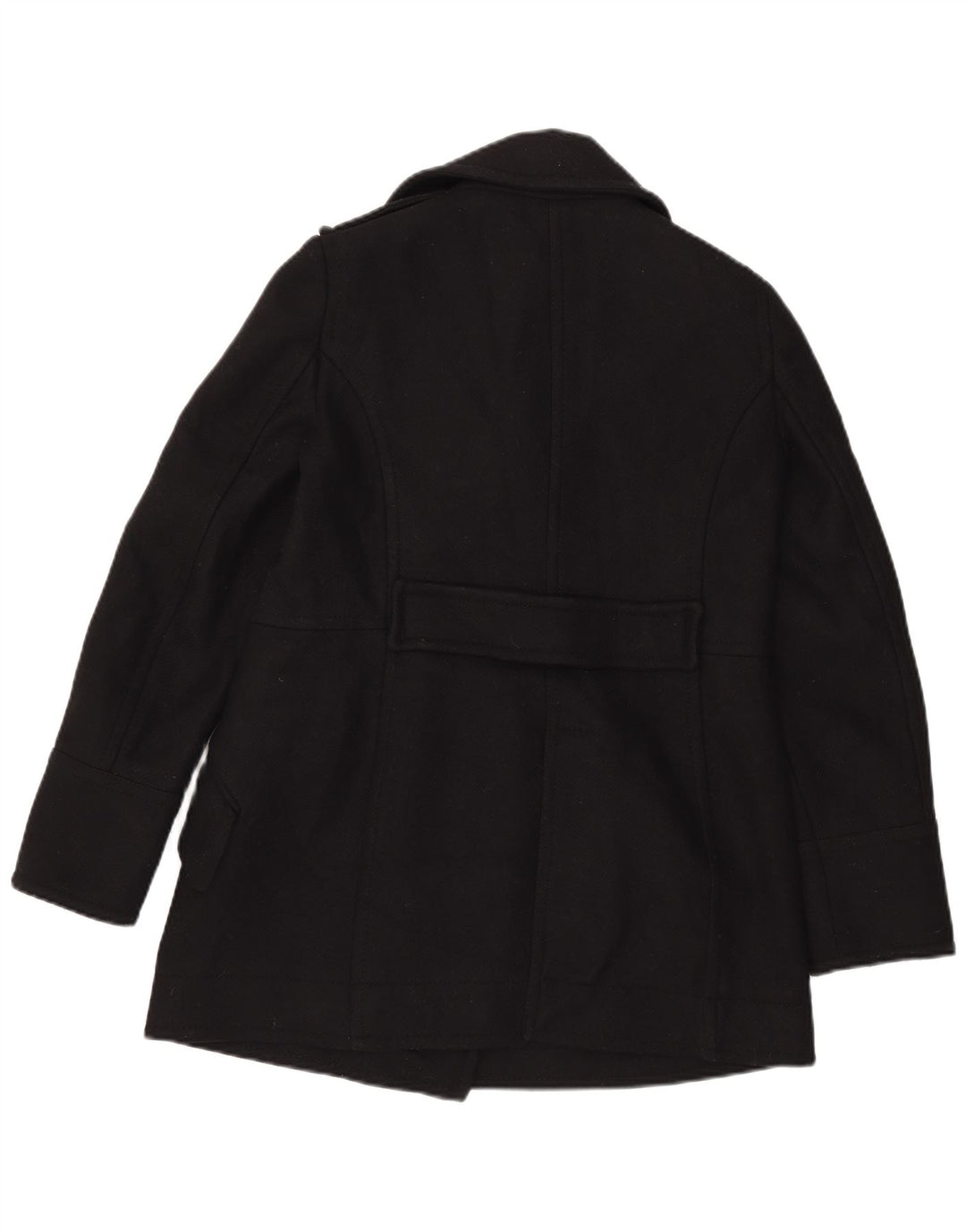 Vintage Womens Pea Coat UK 14 Medium Black