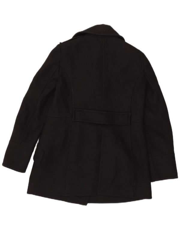 Vintage Womens Pea Coat UK 14 Medium Black