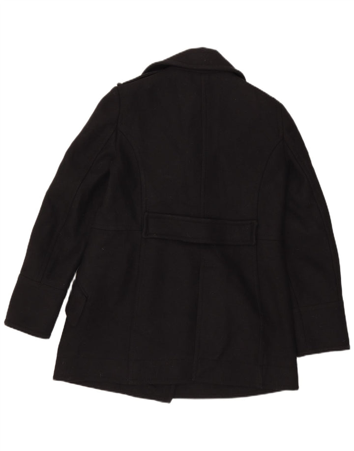 Vintage Womens Pea Coat UK 14 Medium Black