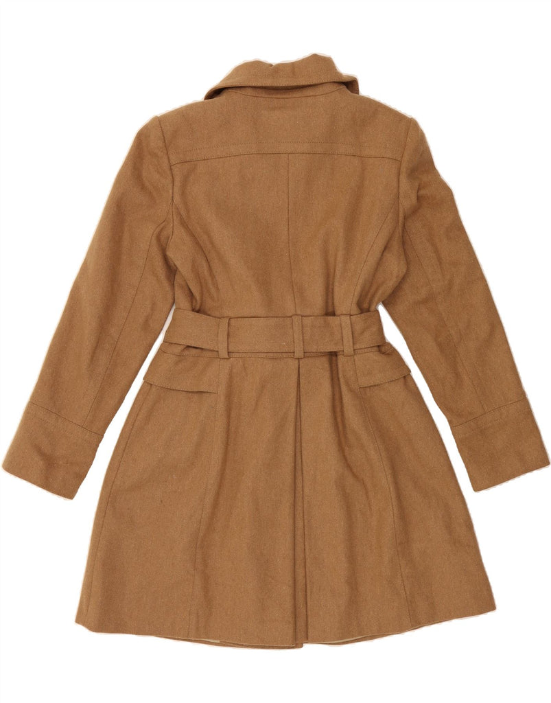 OASIS Womens Trench Coat UK 14 Large Brown Wool Vintage Oasis and Second-Hand Oasis from Messina Hembry 