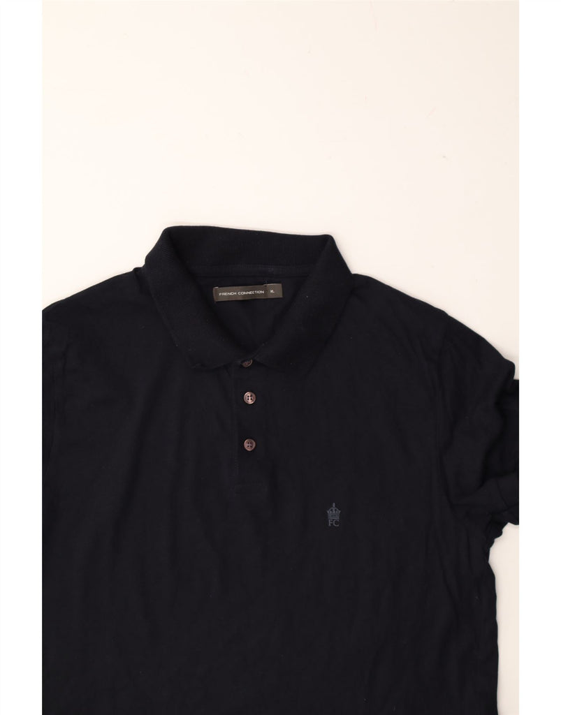 FRENCH CONNECTION Mens Polo Shirt XL Navy Blue Cotton Vintage French Connection and Second-Hand French Connection from Messina Hembry 