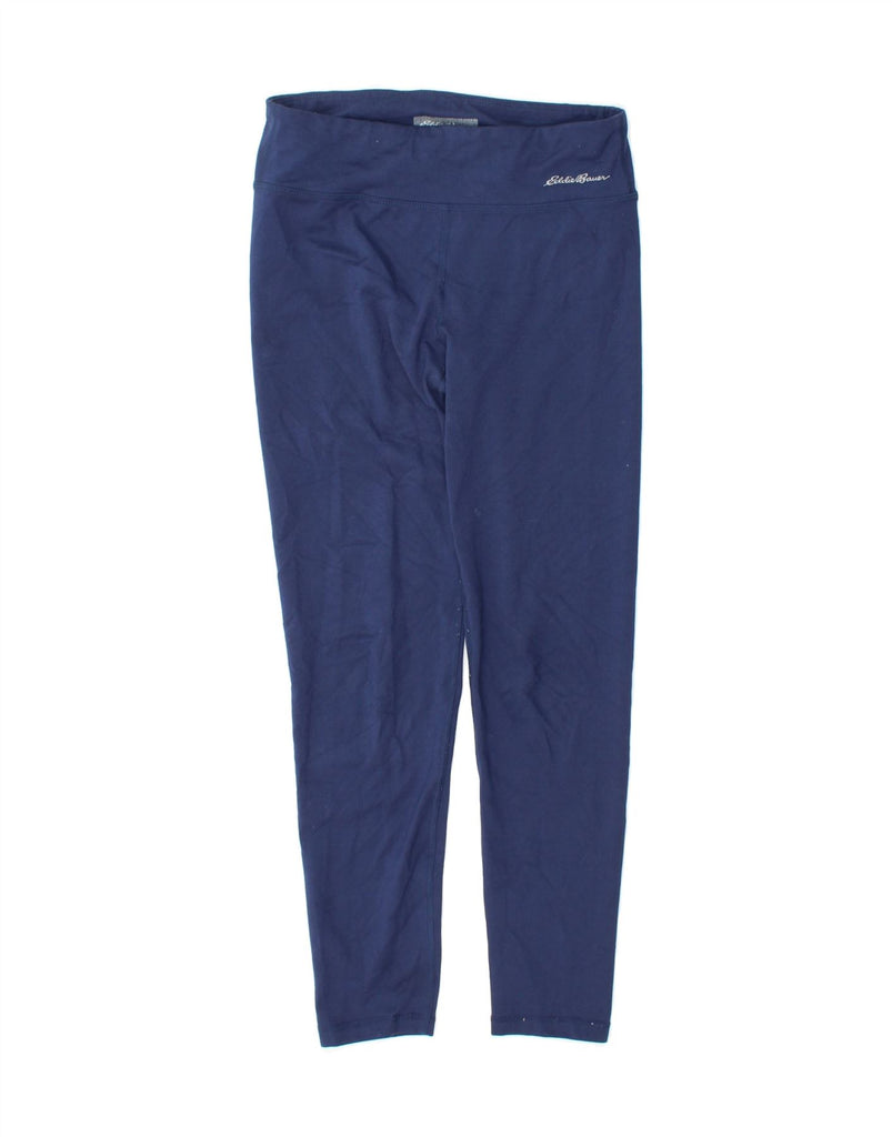 EDDIE BAUER Girls Leggings 10-11 Years  Navy Blue Polyester Vintage Eddie Bauer and Second-Hand Eddie Bauer from Messina Hembry 