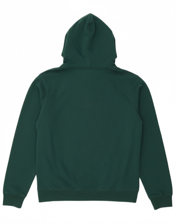 BENCH Mens Graphic Hoodie Jumper EU 52 Large Green Cotton