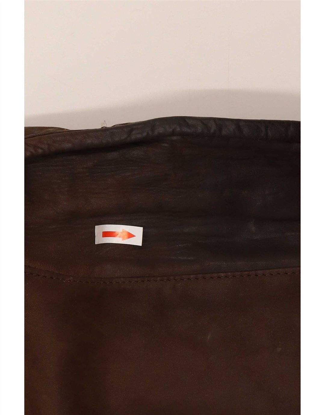 Vintage Mens Bomber Leather Jacket UK 42 XL Brown