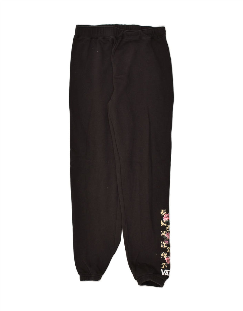 VANS Girls Graphic Tracksuit Trousers Joggers 13-14 Years Black | Vintage Vans | Thrift | Second-Hand Vans | Used Clothing | Messina Hembry 