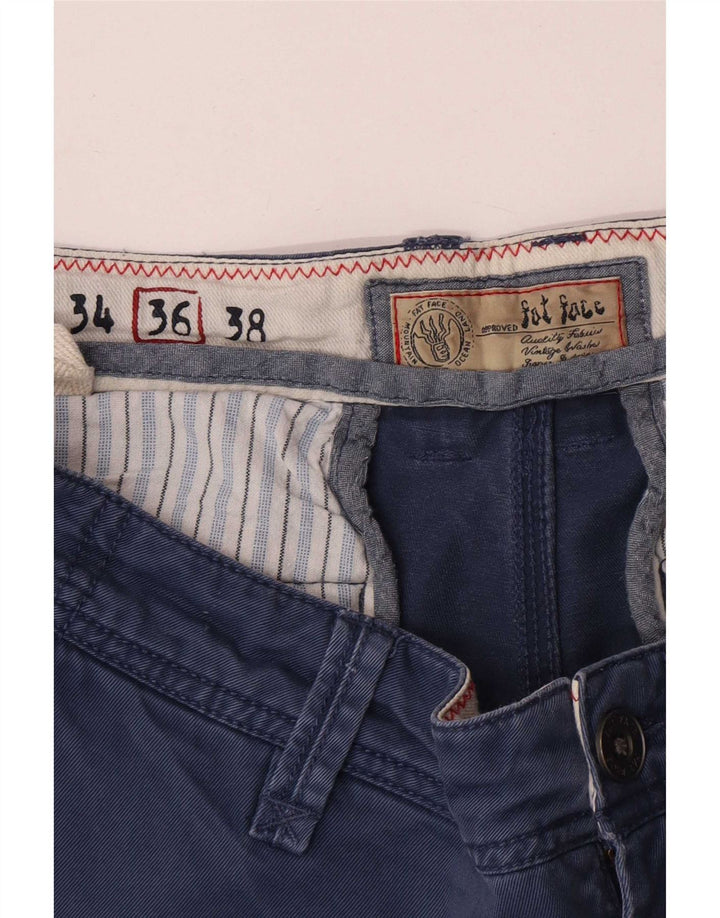 Fat Face Mens Regular Chino Trousers Large W36 L33 Blue Cotton