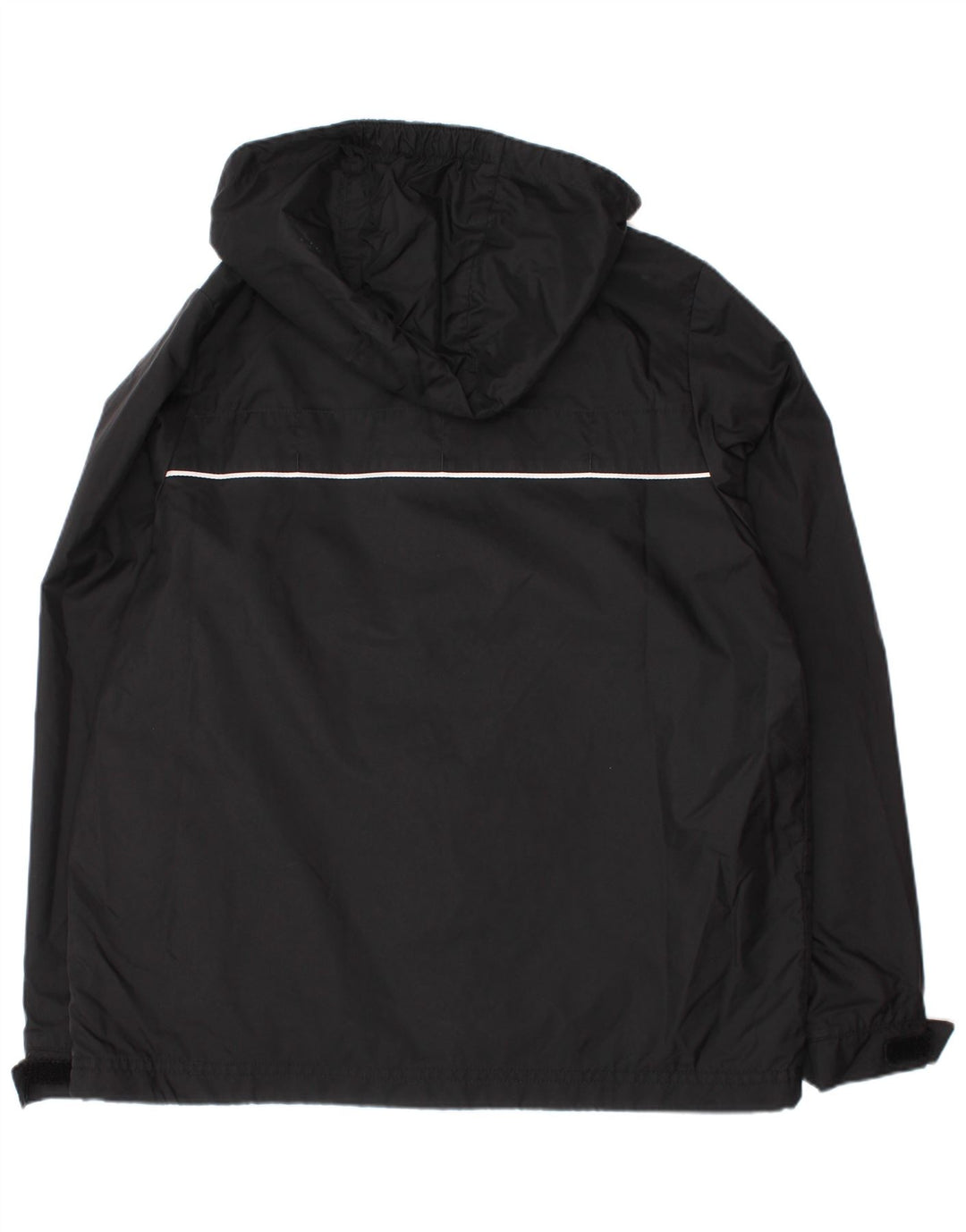 Adidas Boys Hooded Tracksuit Top Jacket 9-10 Years Black Polyester