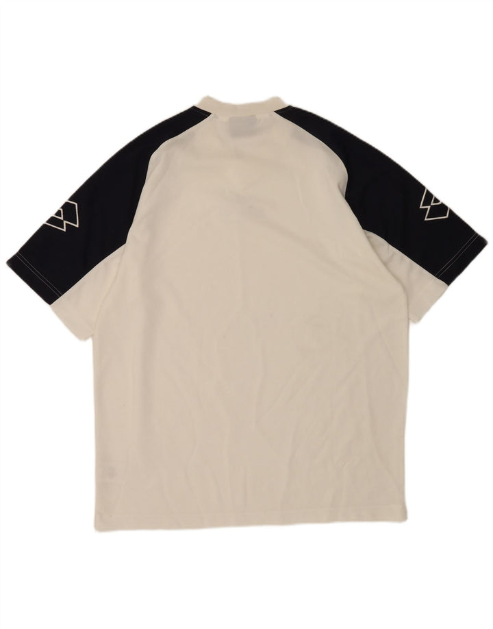 Lotto Mens Graphic T-Shirt Top XL White Colourblock Polyester