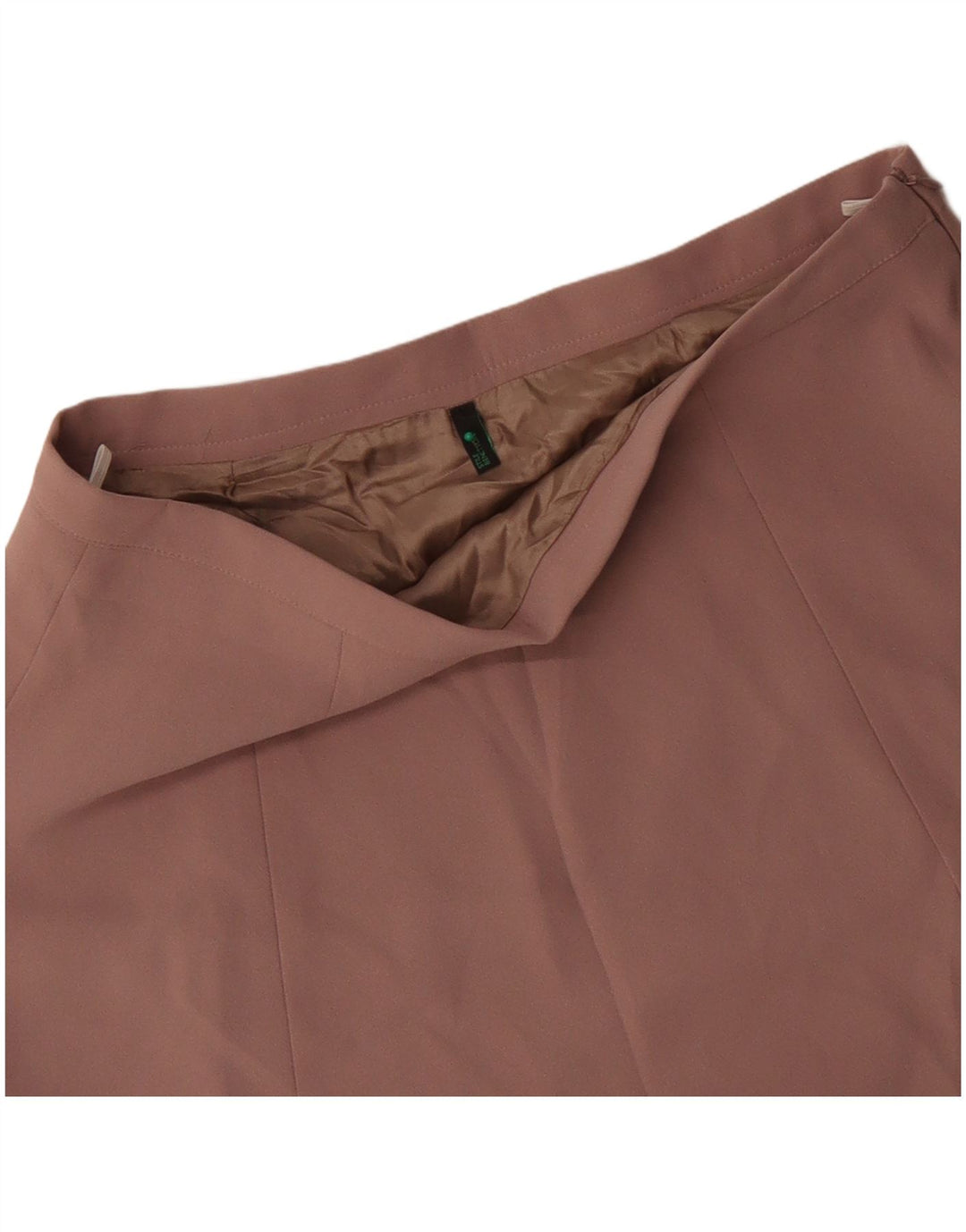 BENETTON Womens A-Line Skirt UK 14 Large W34  Pink Floral Polyester