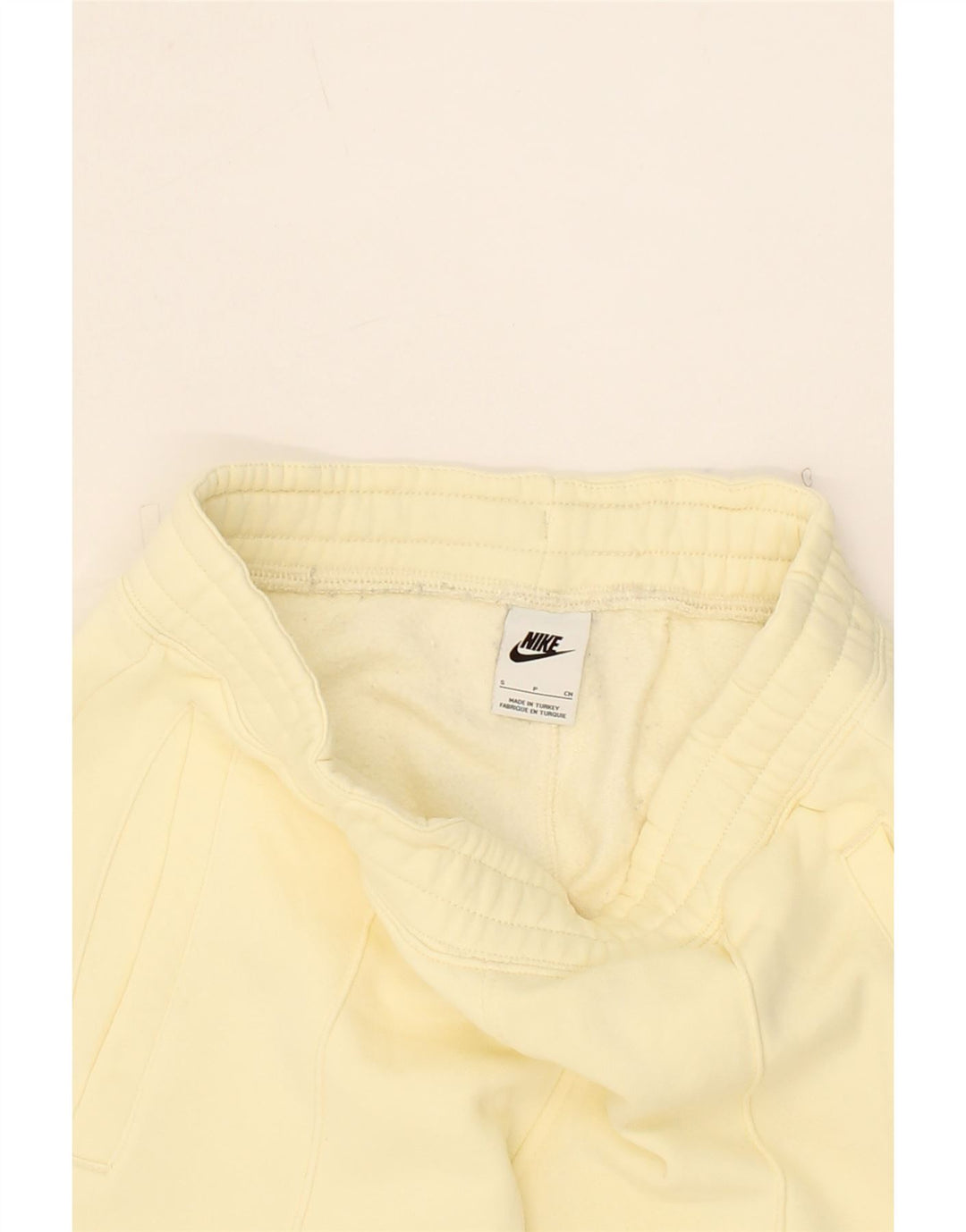 NIKE Womens Tracksuit Trousers UK 10 Small Yellow Cotton Vintage Nike and Second-Hand Nike from Messina Hembry 