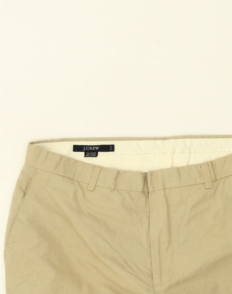 J. CREW Mens Straight Chino Trousers W32 L28 Beige Cotton | Vintage J. Crew | Thrift | Second-Hand J. Crew | Used Clothing | Messina Hembry 