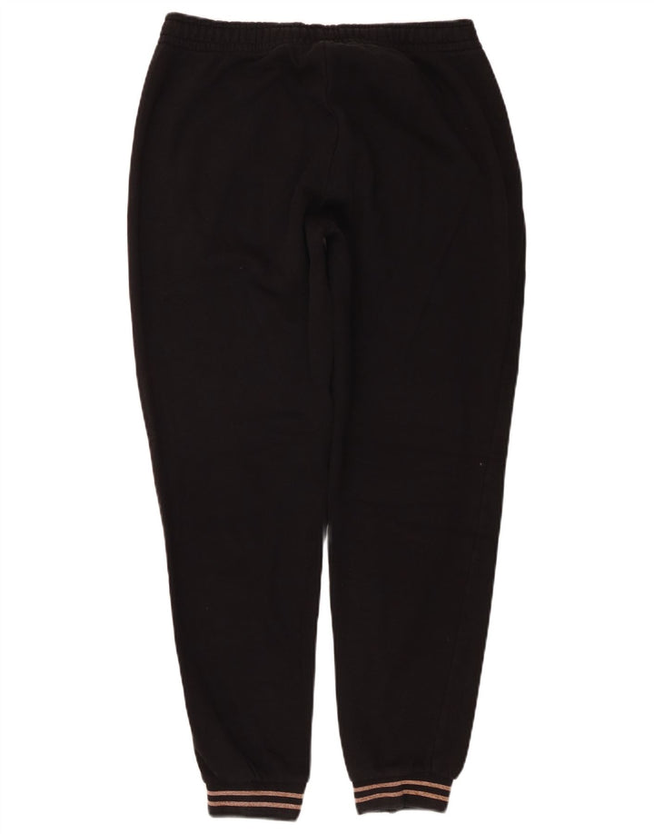 Puma Womens Graphic Tracksuit Trousers Joggers UK 14 Medium  Black Cotton