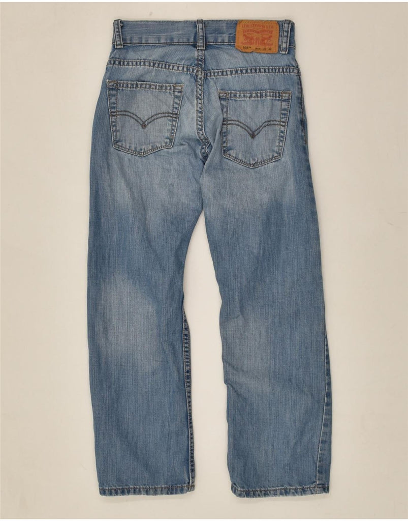 LEVI'S Boys 505 Straight Jeans 7-8 Years W22 L22 Blue Cotton | Vintage Levi's | Thrift | Second-Hand Levi's | Used Clothing | Messina Hembry 