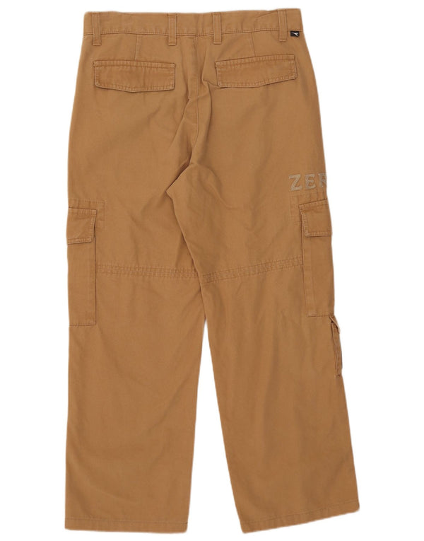 Diadora Mens Graphic Straight Cargo Trousers IT 48 Medium W30 L26 Beige