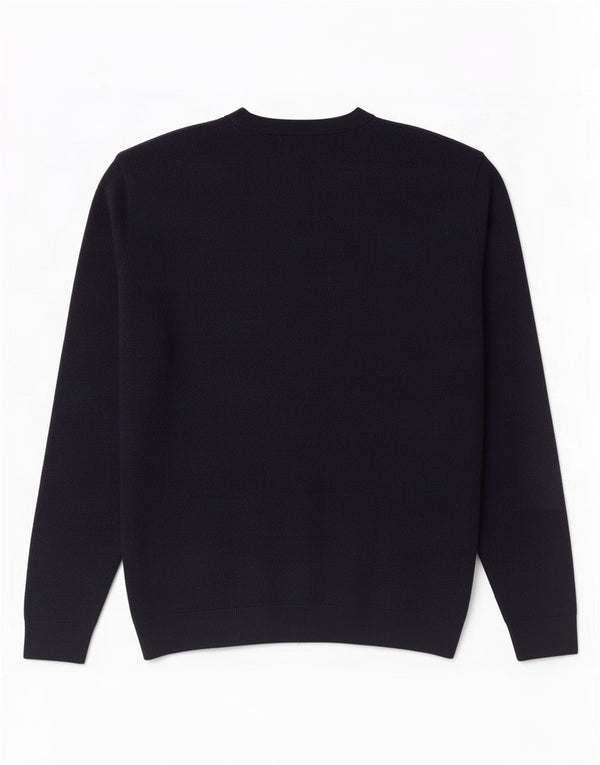 Jack & Jones Mens Crew Neck Jumper Sweater Small Navy Blue Cotton