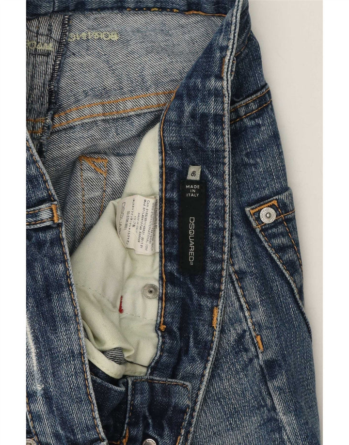 Dsquared Mens Distressed Slim Jeans IT 46 Small W32 L30 Blue Cotton