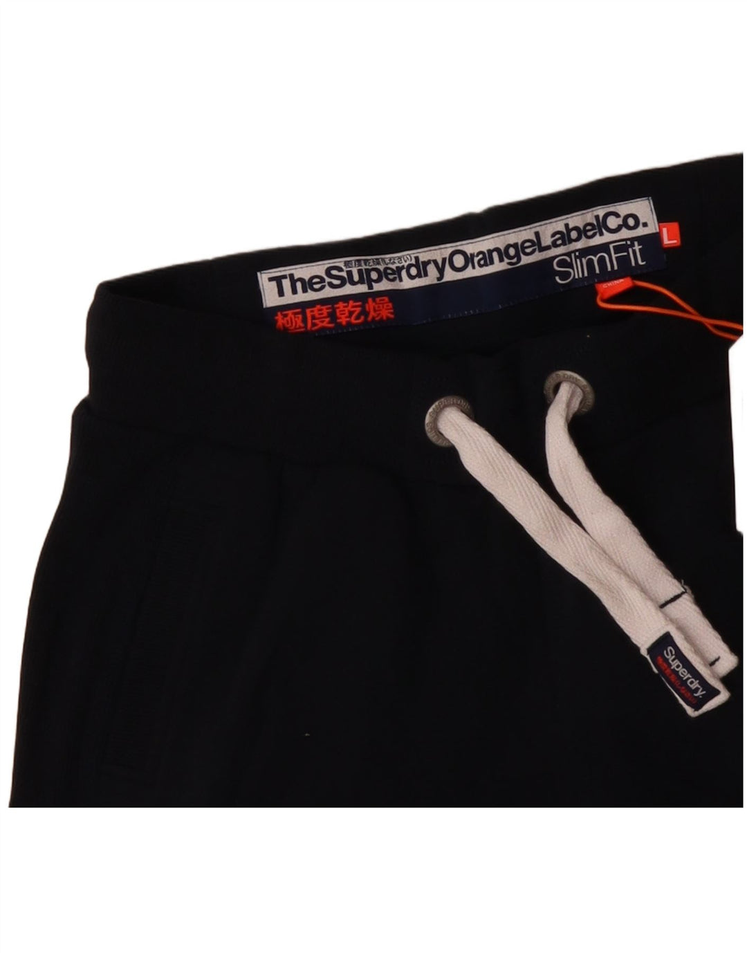 Superdry Womens Tracksuit Trousers Joggers UK 14 Large  Navy Blue Cotton