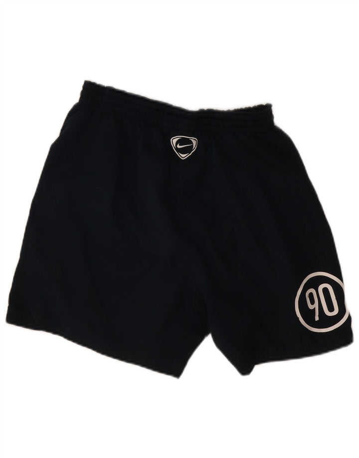 Nike Mens Graphic Sport Shorts Small Navy Blue Polyester
