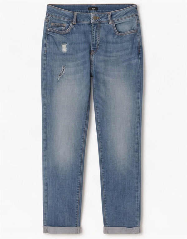 M&Co Womens Petite Slim Jeans UK 10 Small W28 L25 Blue