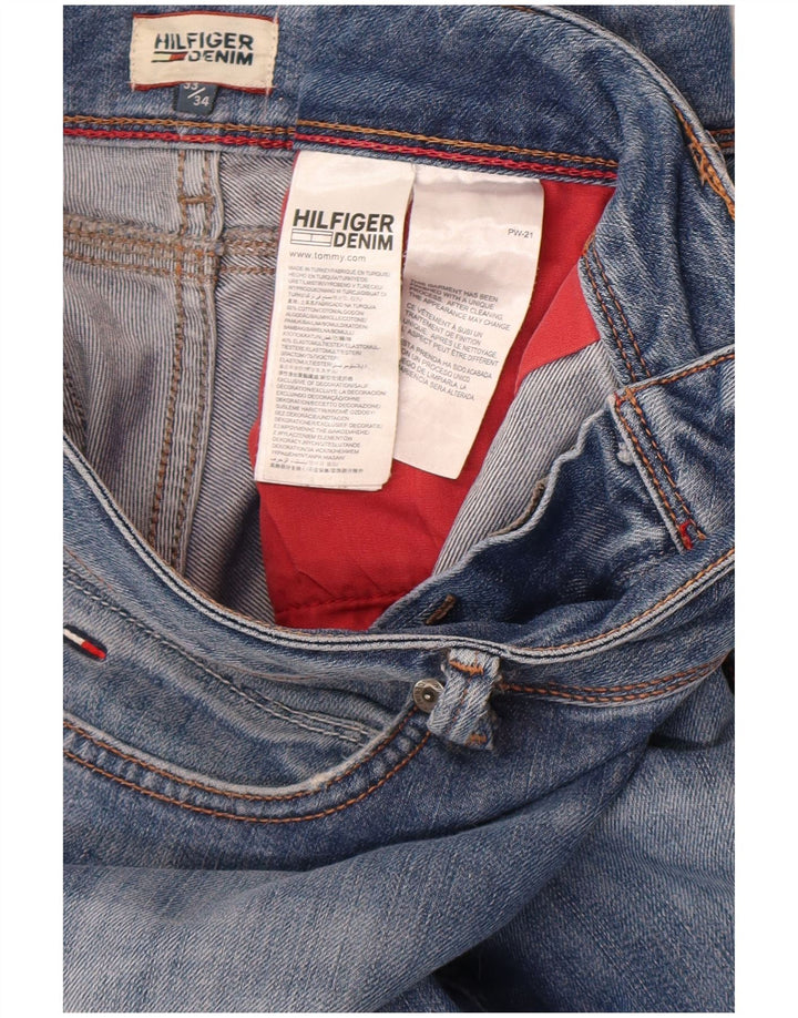 Tommy Hilfiger Womens Straight Jeans W33 L28 Blue Cotton