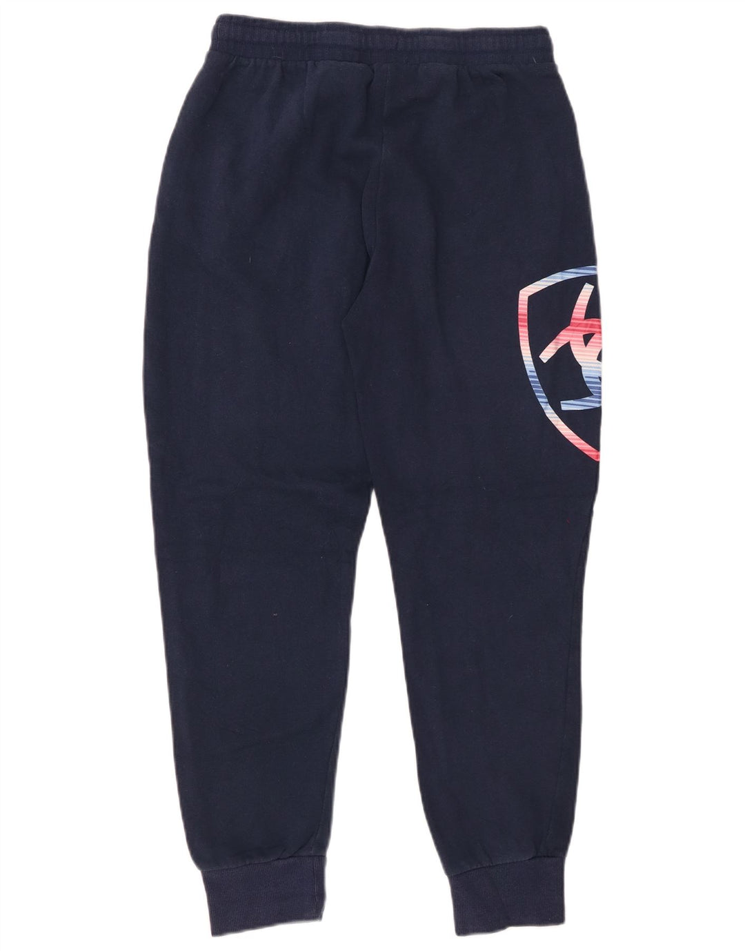 ARIAT Womens Graphic Tracksuit Trousers Joggers UK 10 Small  Navy Blue