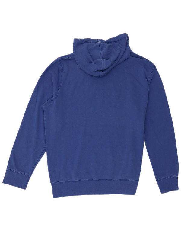 New Balance Mens Graphic Hoodie Jumper XL Navy Blue Cotton