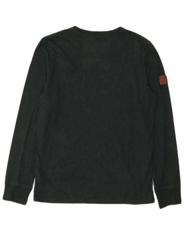 Superdry Mens Graphic Top Long Sleeve XL Green Cotton