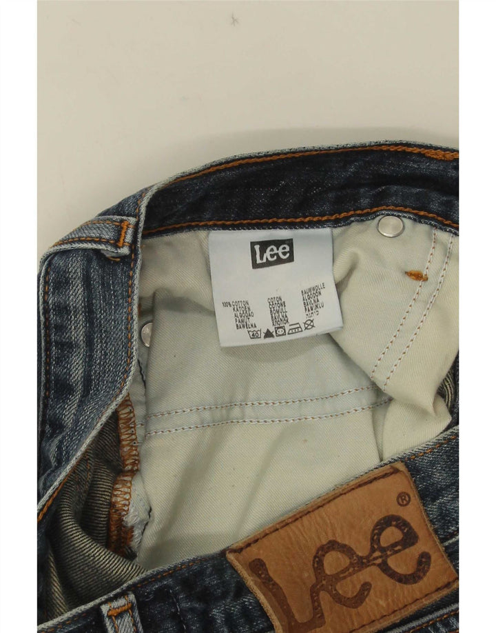 Lee Mens Knox Cropped Jeans W28 L25 Navy Blue Cotton