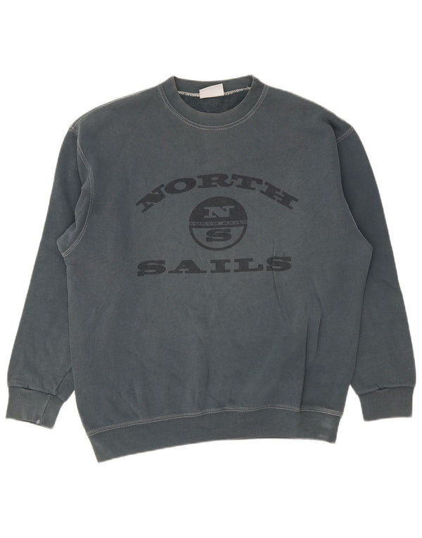 North Sails Mens Graphic Sweatshirt Jumper Medium Blue