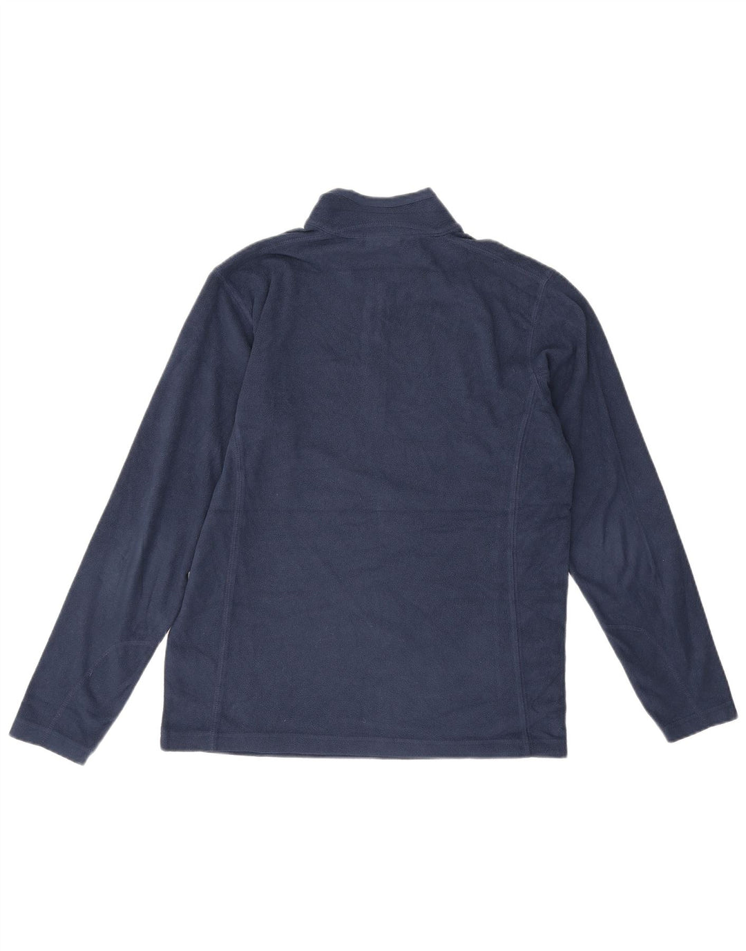 Columbia Mens Zip Neck Fleece Jumper Small Navy Blue Polyester