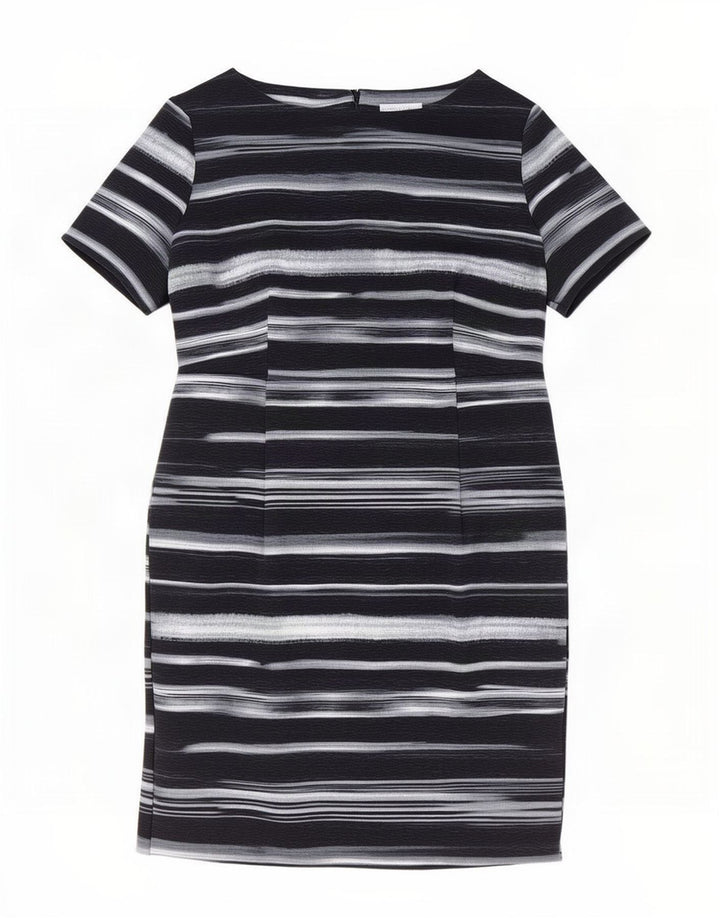 Jaques Vert Womens Sheath Dress UK 18 XL Black Striped Polyester