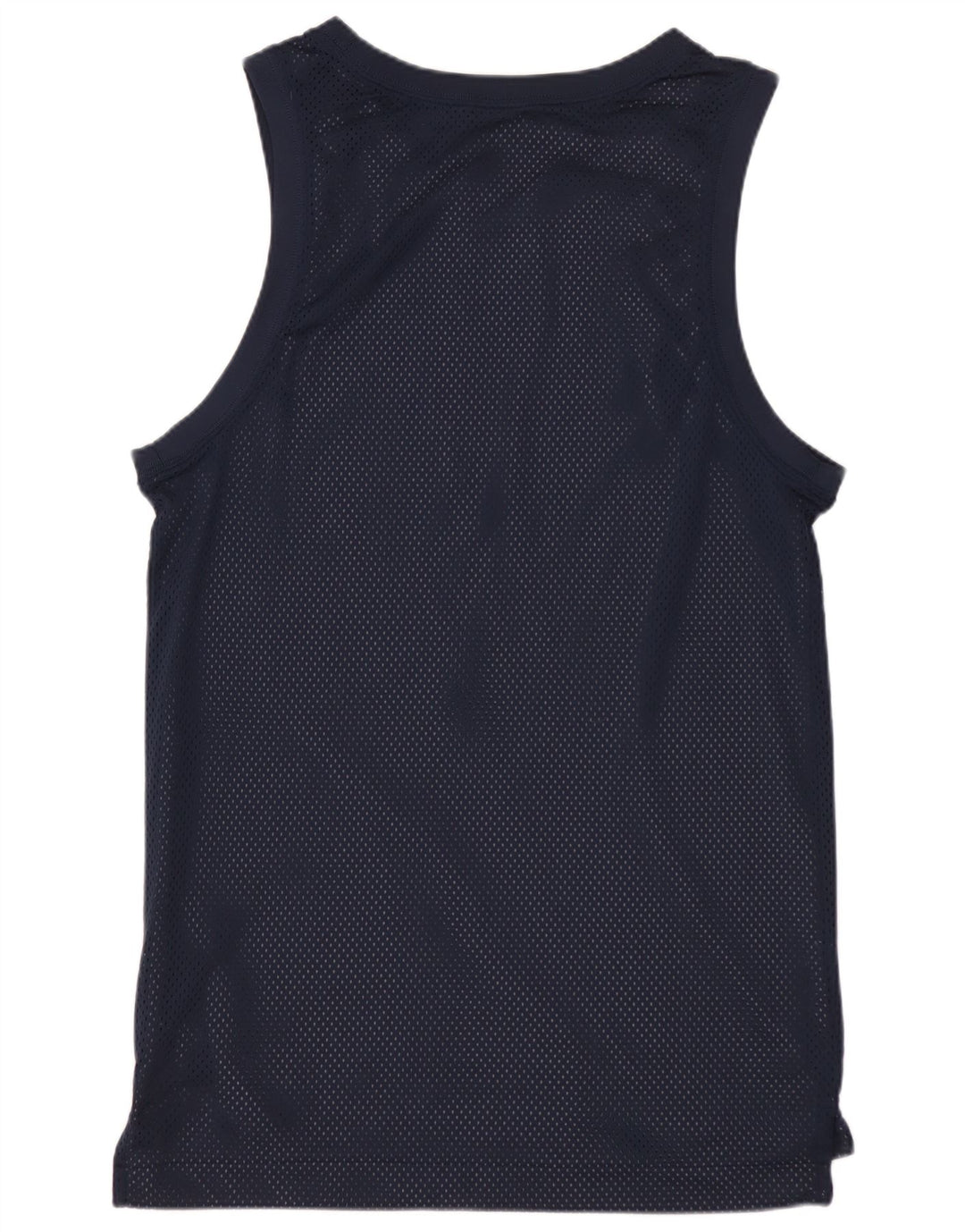 NIKE Mens Graphic Vest Top Small Navy Blue Polyester