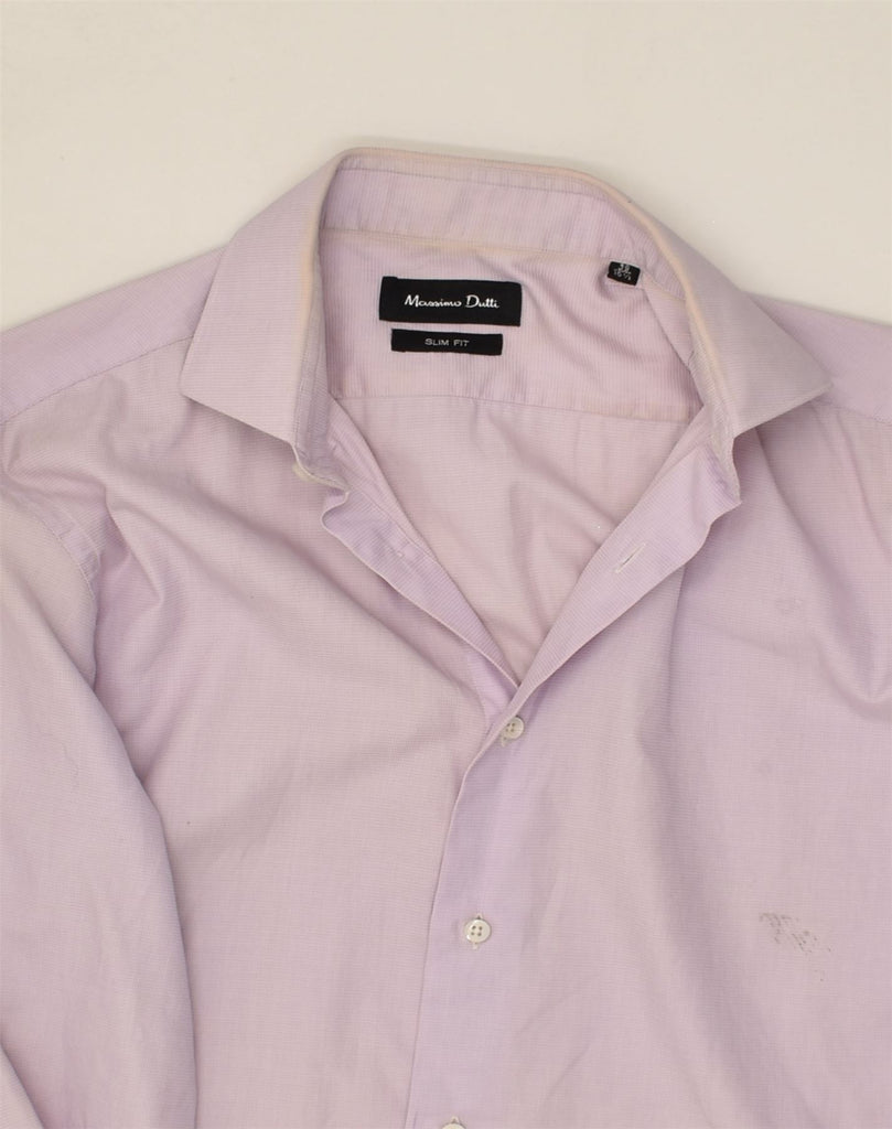 MASSIMO DUTTI Mens Slim Fit Shirt Size 39 15 1/2  Medium Pink | Vintage Massimo Dutti | Thrift | Second-Hand Massimo Dutti | Used Clothing | Messina Hembry 