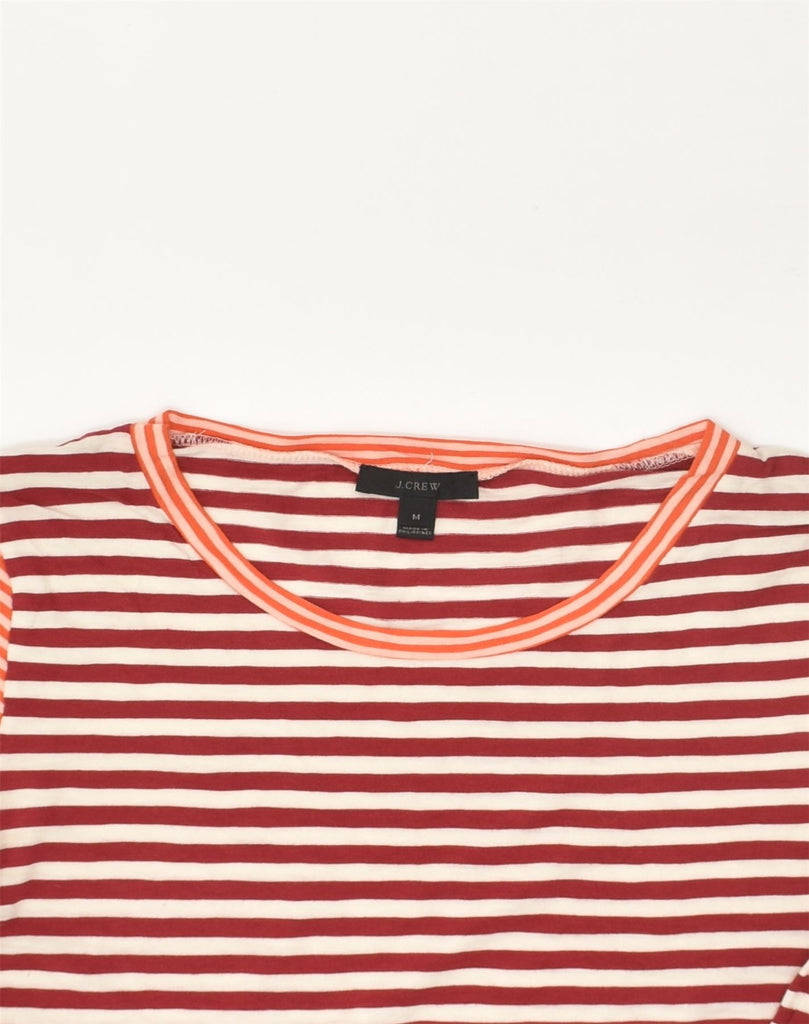 J. CREW Womens T-Shirt Top UK 12 Medium Red Striped Cotton | Vintage J. Crew | Thrift | Second-Hand J. Crew | Used Clothing | Messina Hembry 