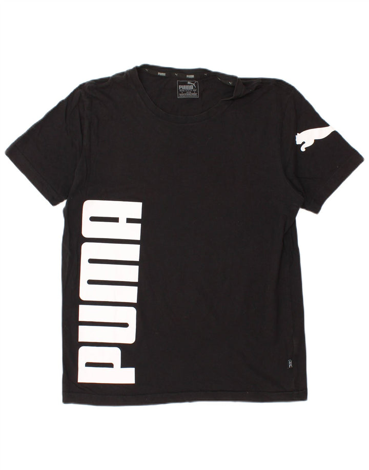 Puma Mens Graphic T-Shirt Top Small Black