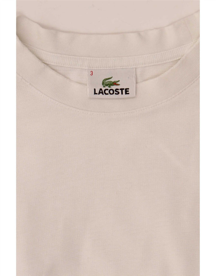 Lacoste Mens T-Shirt Top Size 3 Small White