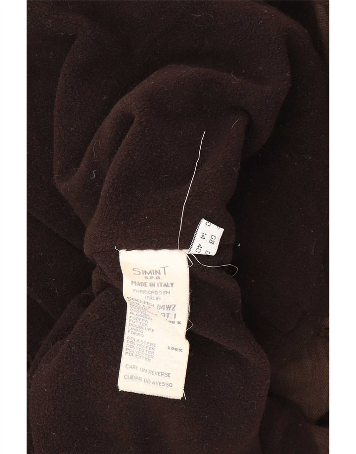 Armani Jeans Womens Corduroy Coat UK 14 Medium Brown Cotton