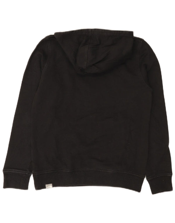 The North Face Boys Graphic Hoodie Jumper 14-15 Years XL Black Cotton
