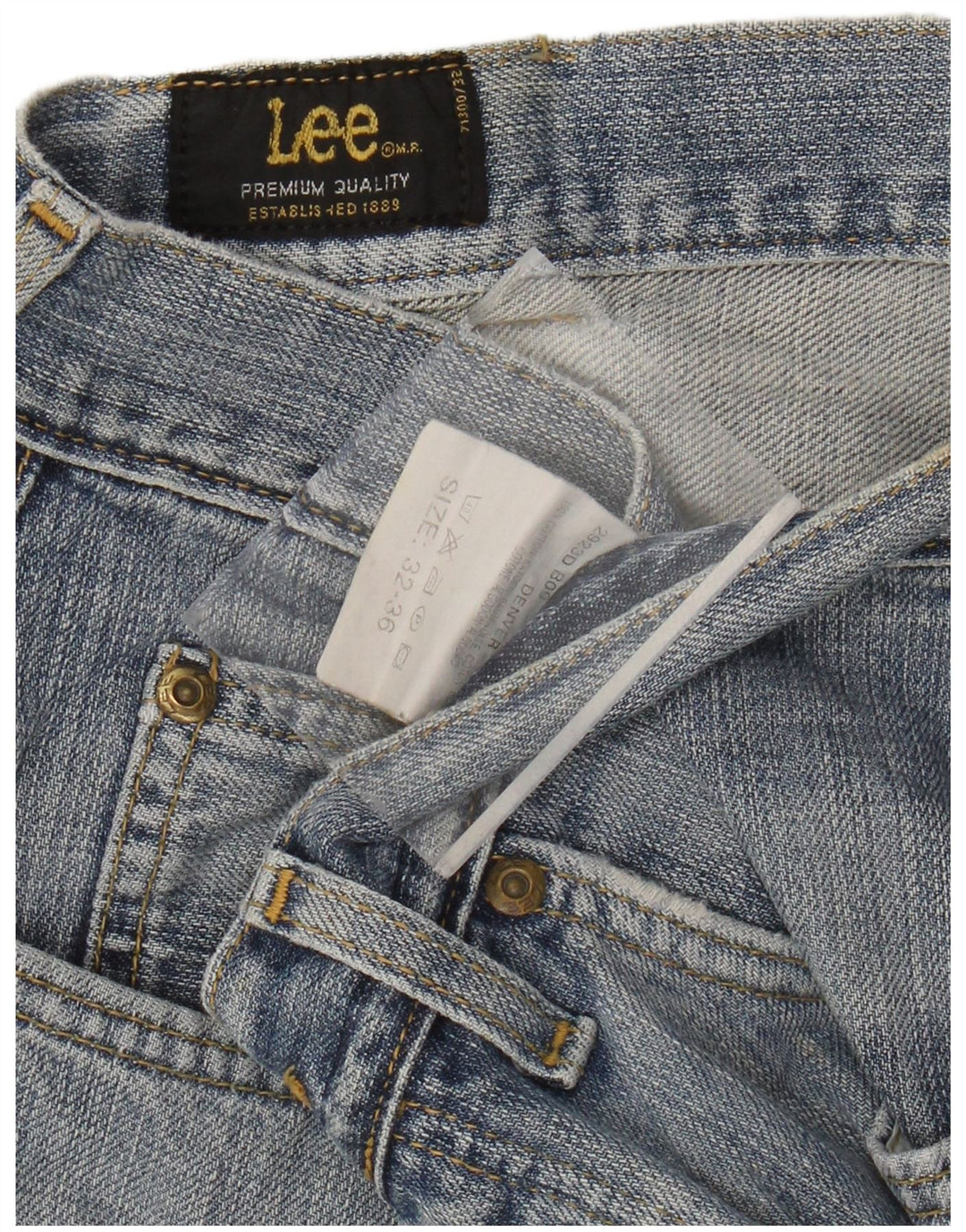 LEE Womens Denver Bootcut Jeans W32 L31 Blue Cotton