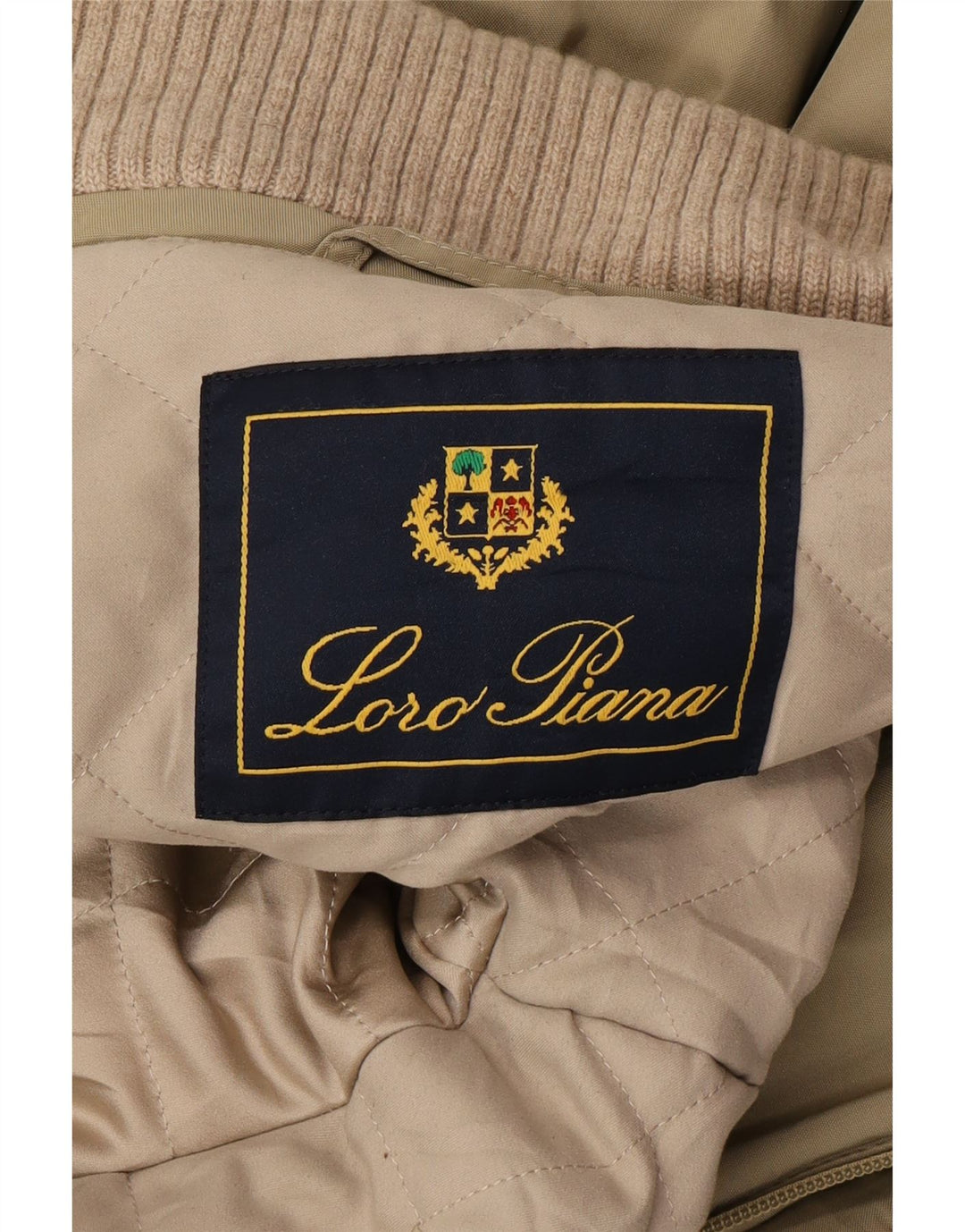 Loro Piana Mens Hooded Windbreaker Jacket UK 40 Large Beige Polyamide