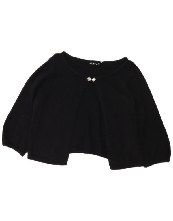 Marks & Spencer Womens Autograph Bolero Jumper UK 16 Large Black Angora