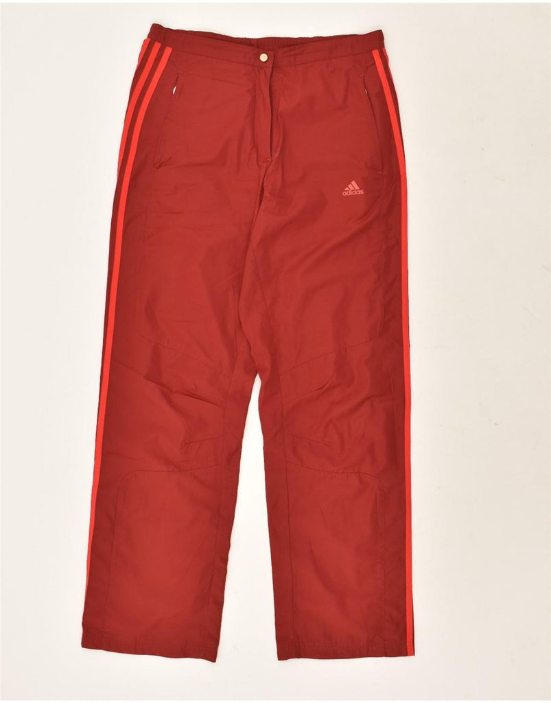 ADIDAS Womens Climacool Straight Casual Trousers UK 18 XL  Red Polyester | Vintage Adidas | Thrift | Second-Hand Adidas | Used Clothing | Messina Hembry 